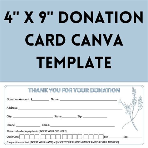 The marvelous Donation Card Template Penaime Com (Donation Card